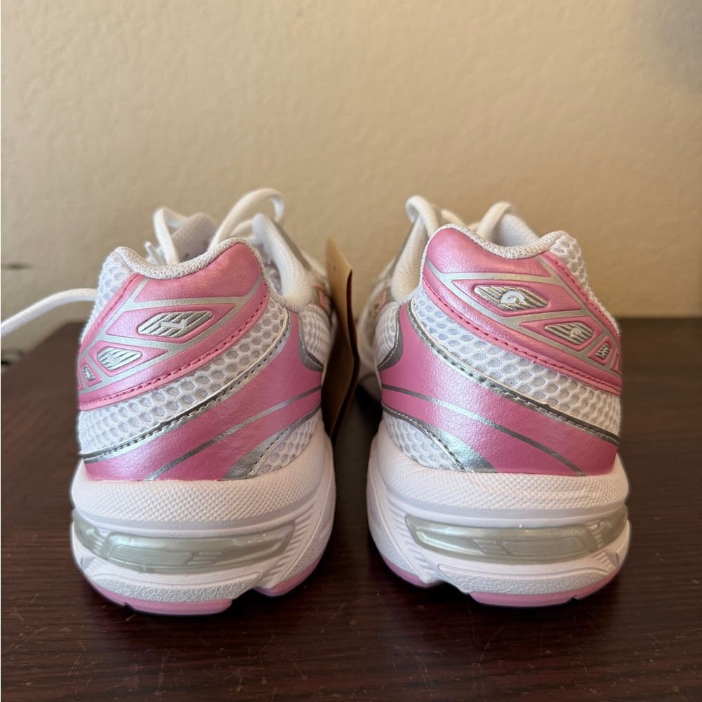 ASICS Women's Gel-1130 White Silver Pink Athletic Shoes - Picture 7 of 8